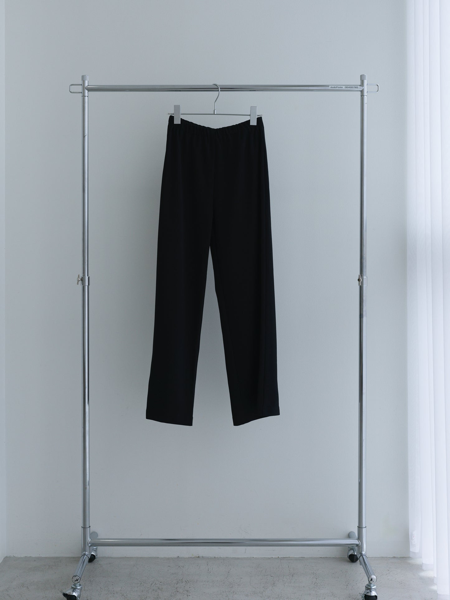 【Pre-order】Georgette Jersey Easy Trousers-Black-
