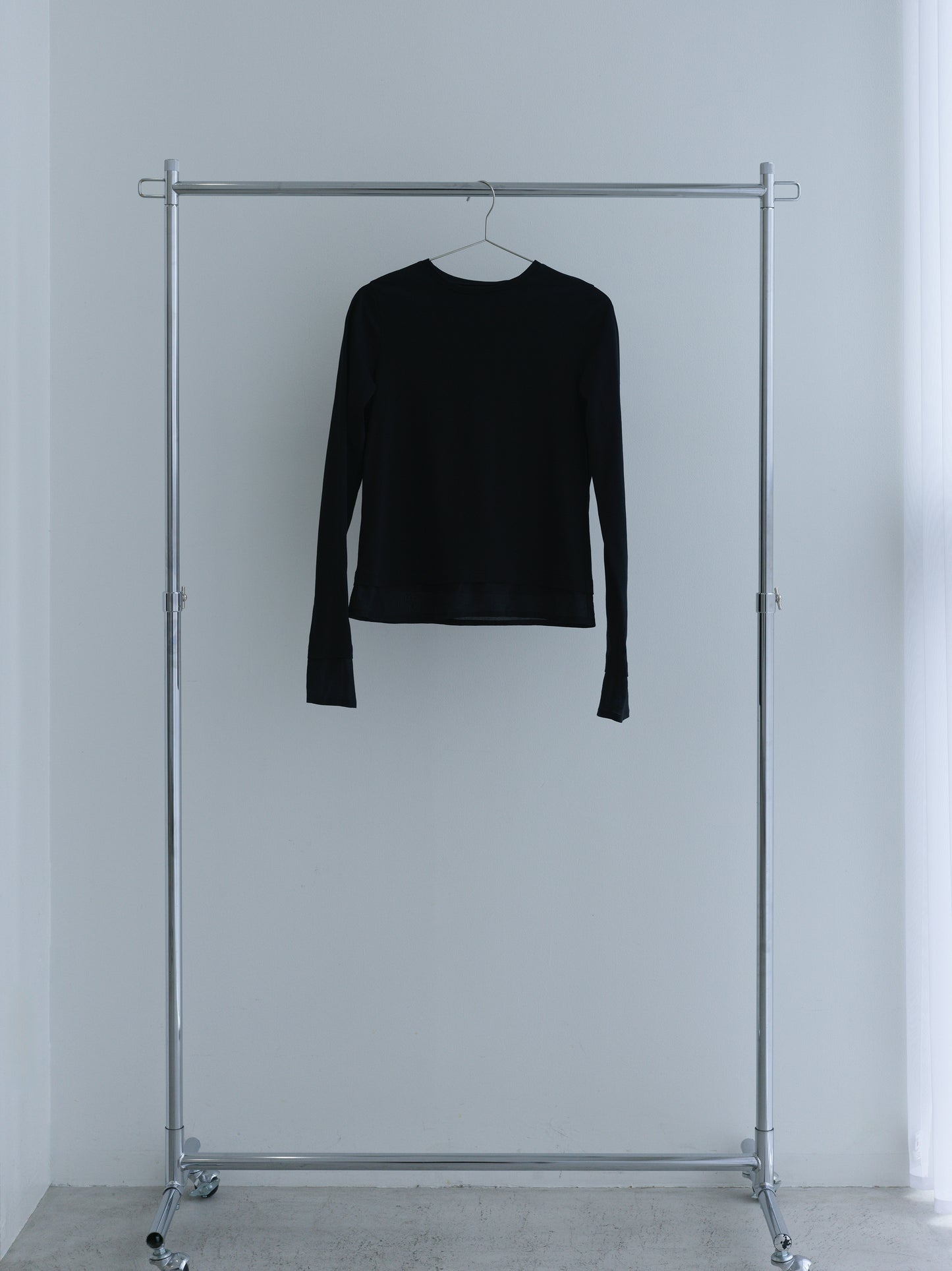 【Pre-order】Quiet Sheer Top -Black-
