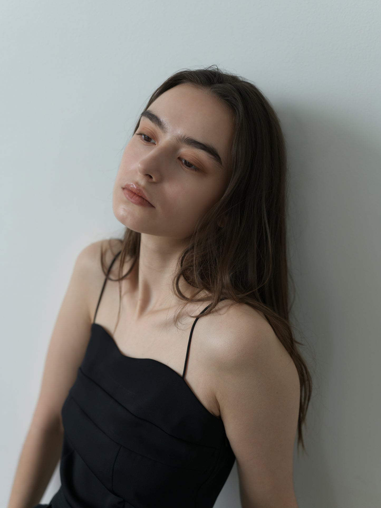 bustier camisole -black-