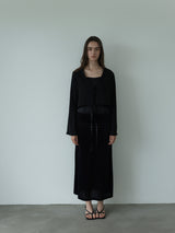 2way vareuse blouse -black-