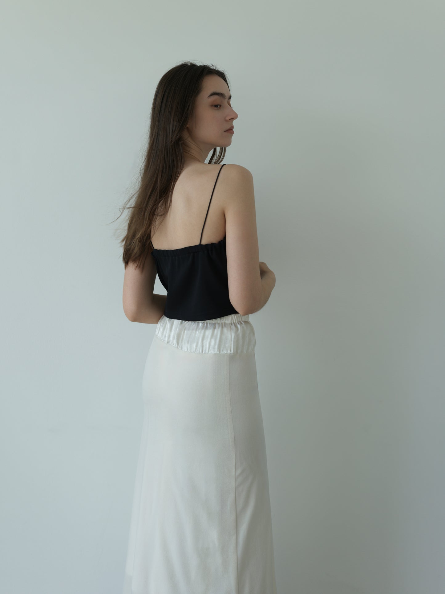 bustier camisole -black-