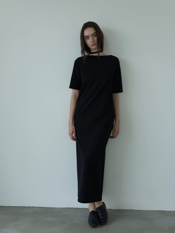 liry choker dress -black-