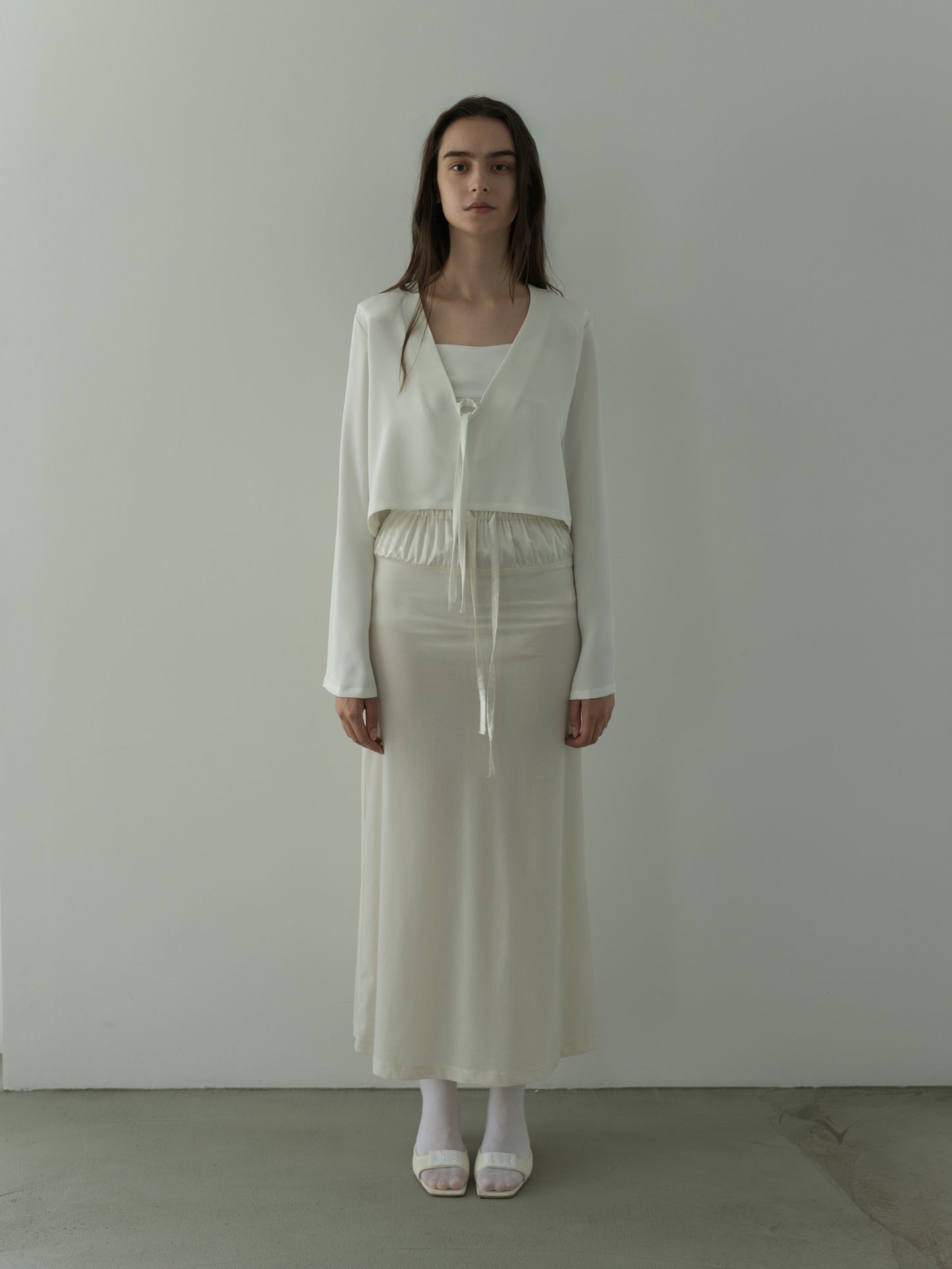 2way vareuse blouse -white-