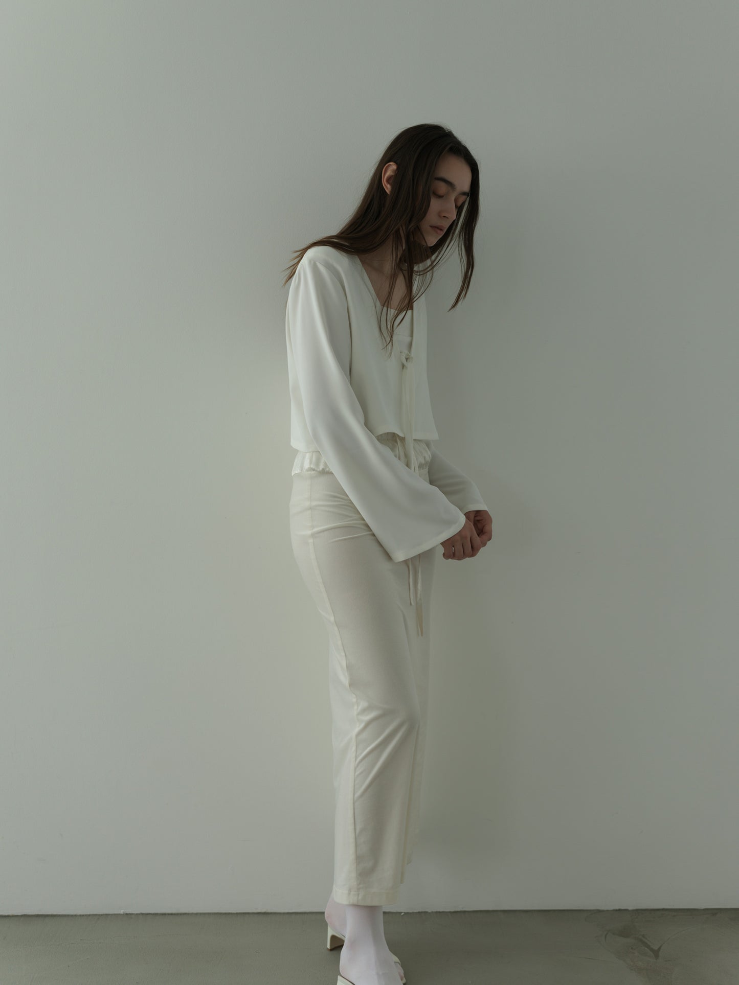 2way vareuse blouse -white-