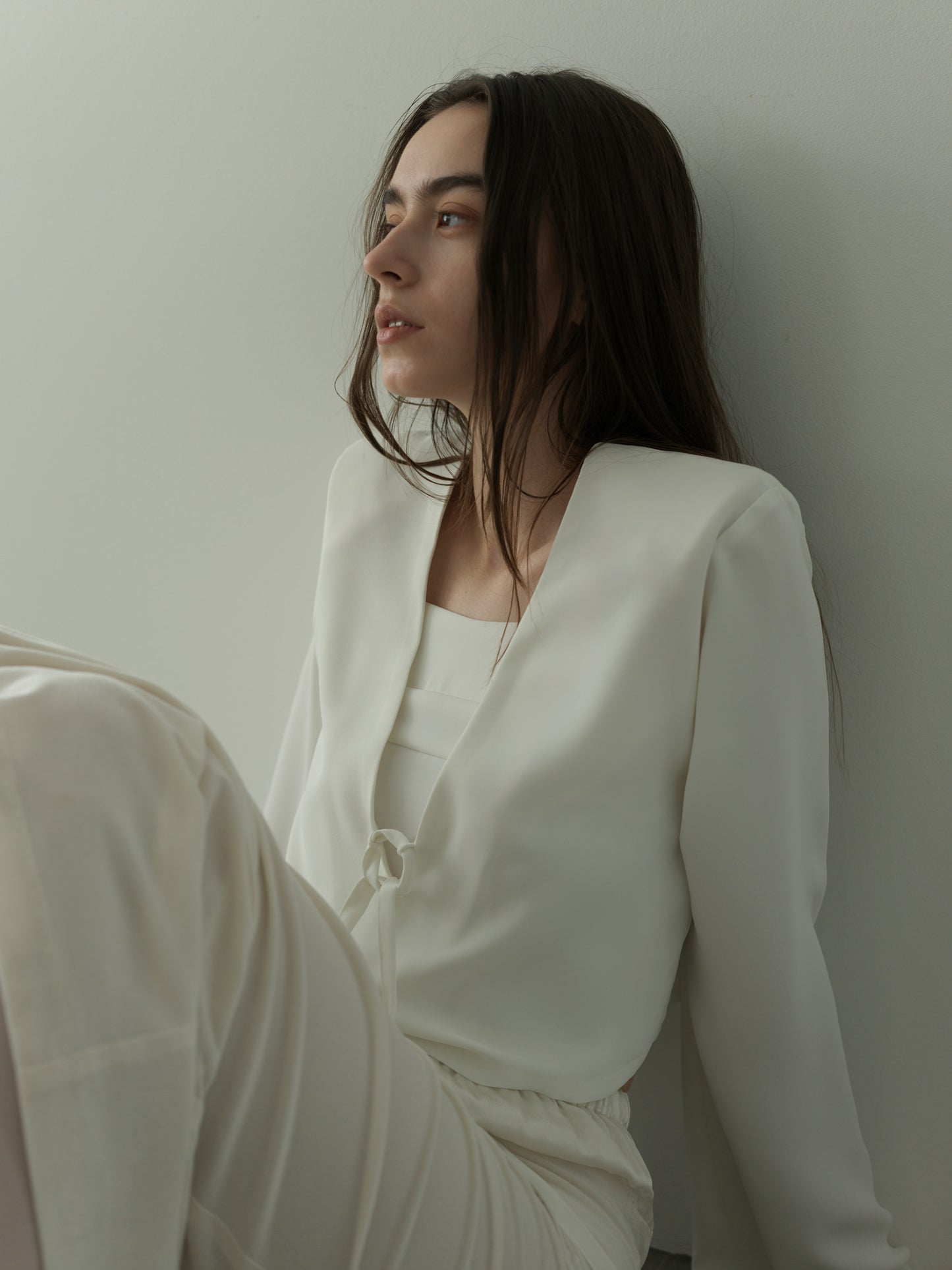 2way vareuse blouse -white-