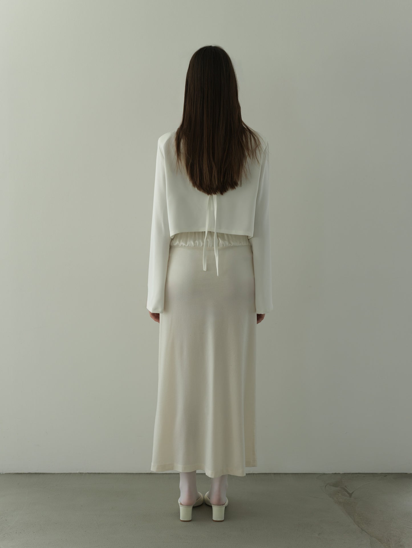 2way vareuse blouse -white-