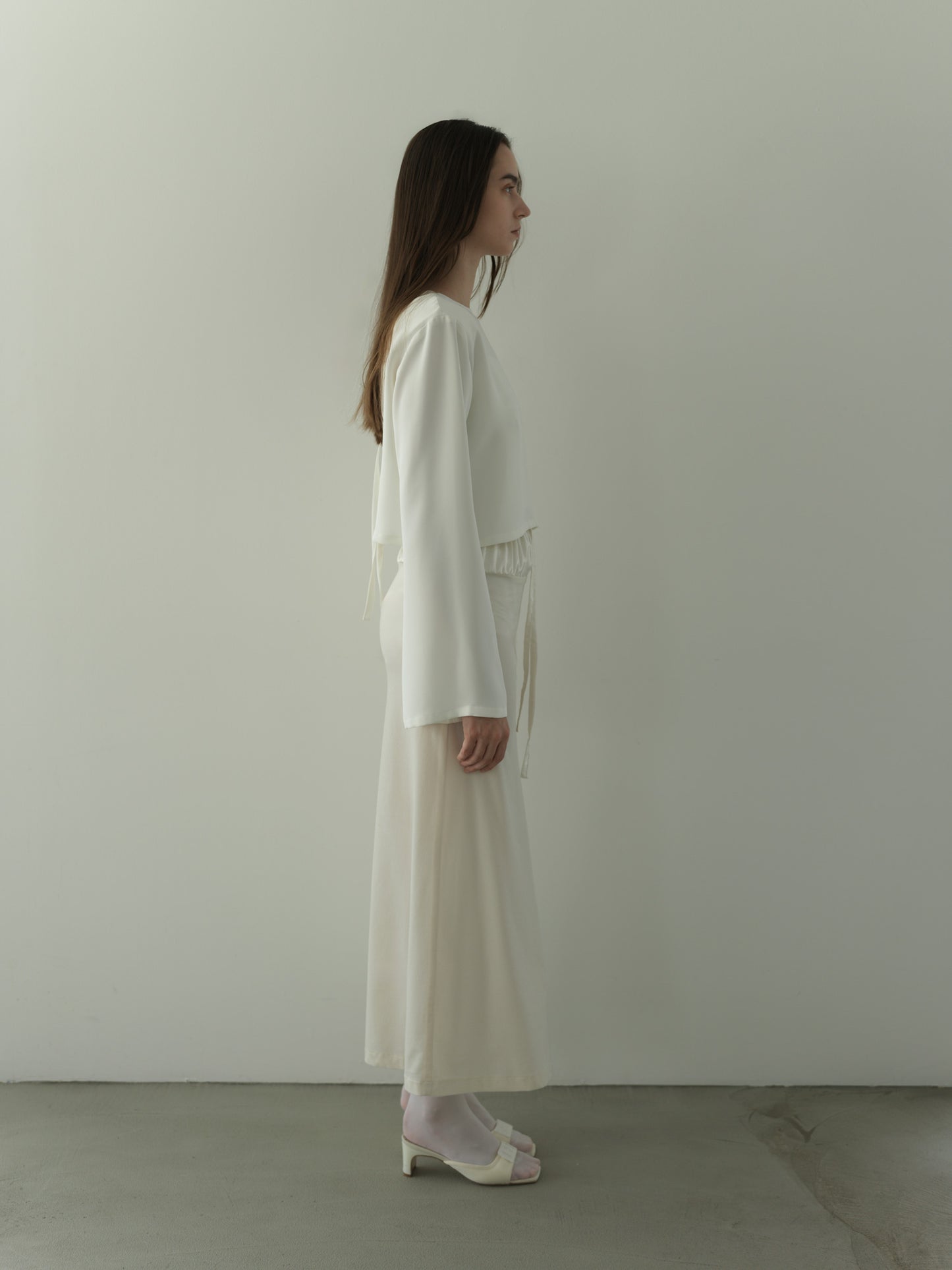 2way vareuse blouse -white-