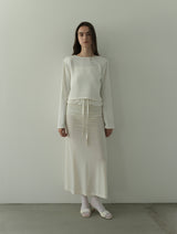 2way vareuse blouse -white-