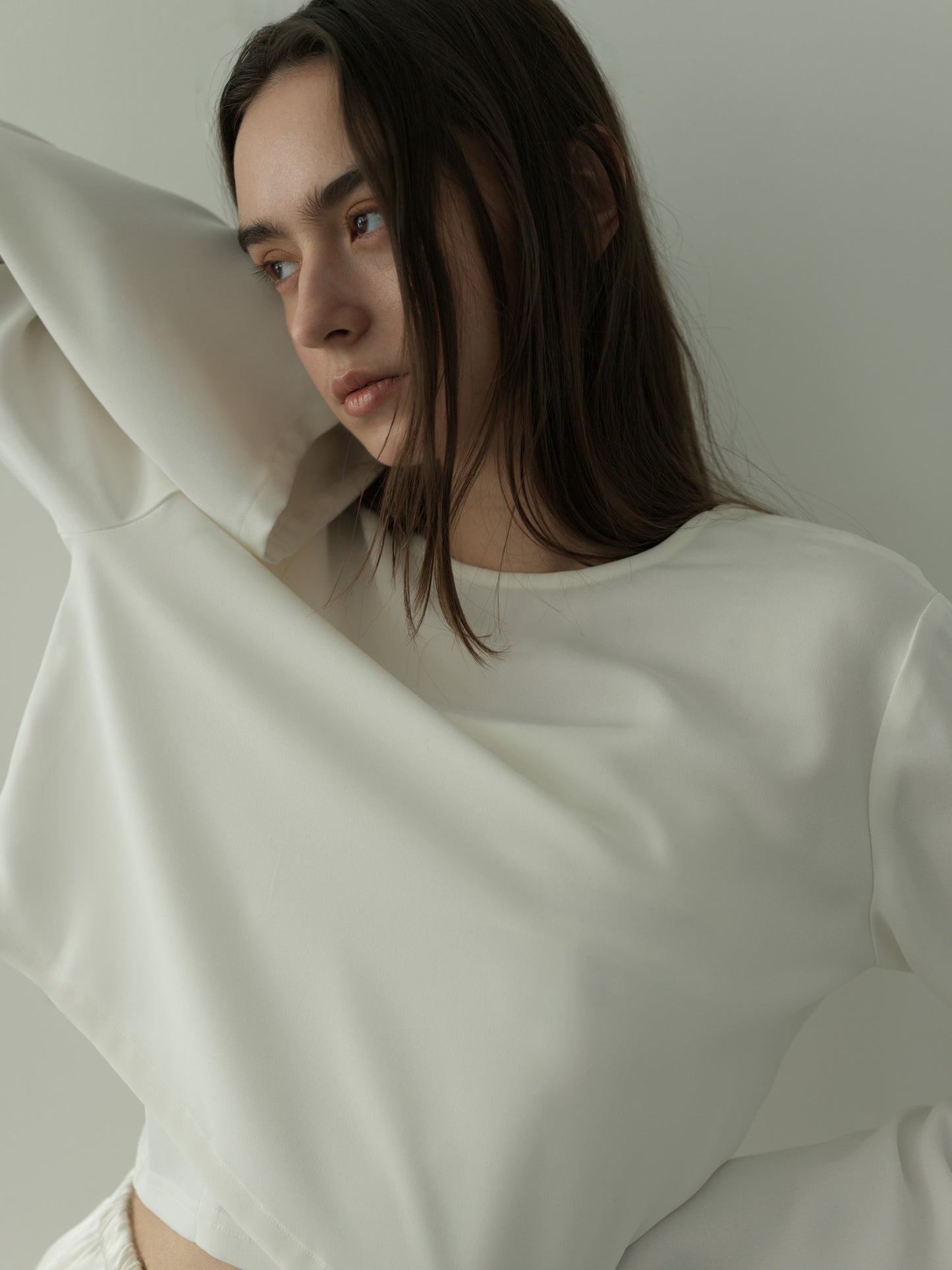 2way vareuse blouse -white-